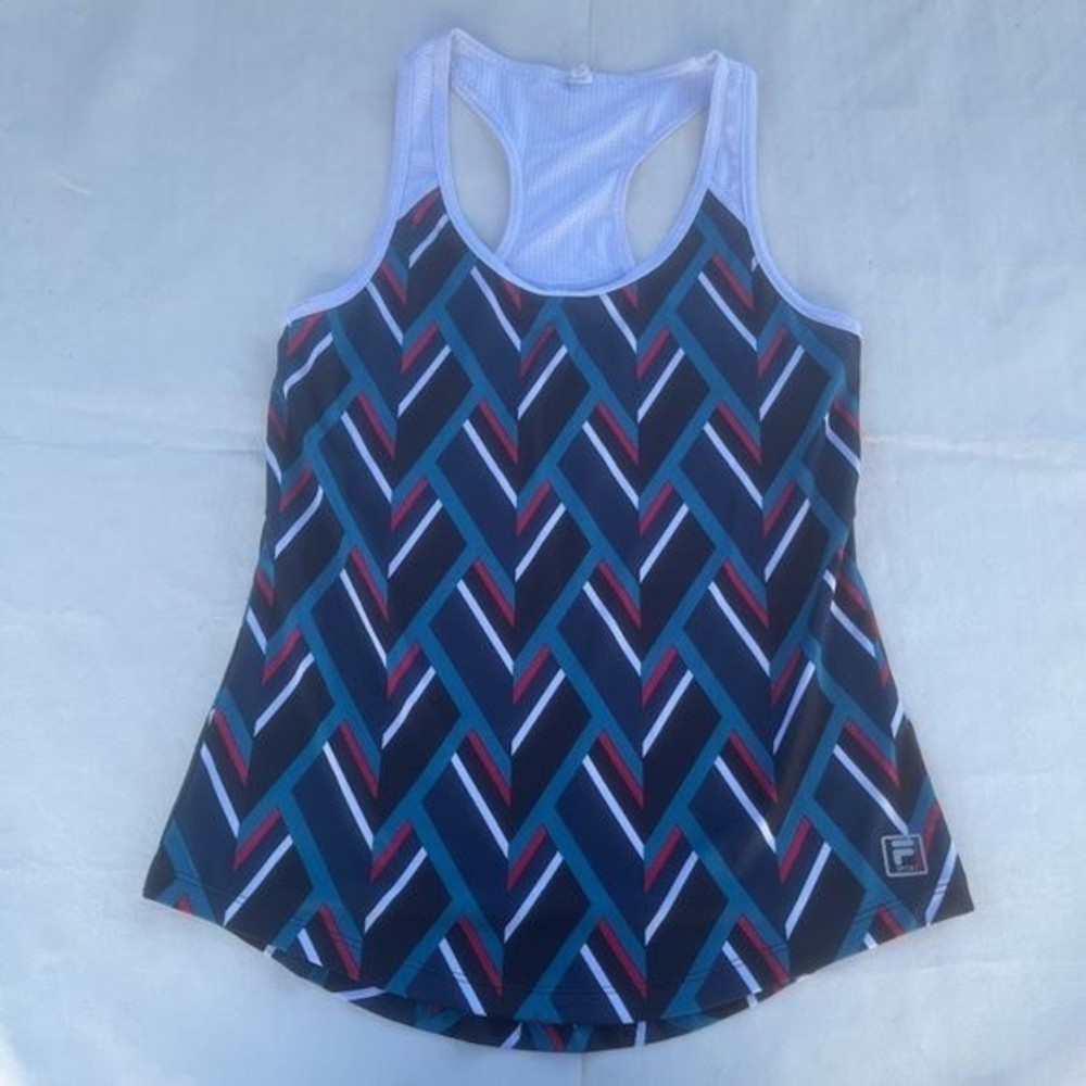 Herringbone FILA SPORT Racerback Athletic Wear Racerback Top